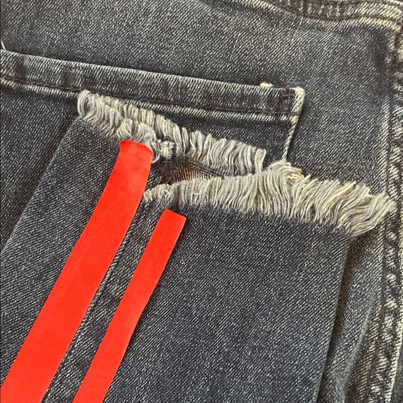 Zara Blue Jeans with Red Stripes - Picture 10 of 13